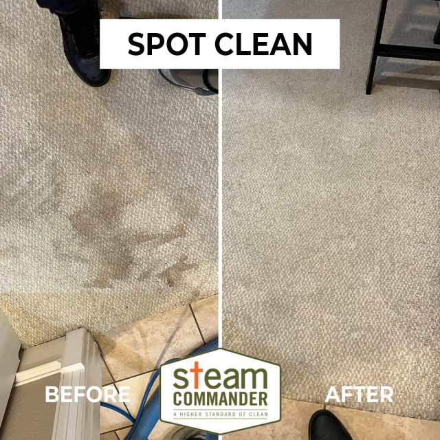 Spot Carpet Cleaning in Houston - Before and After