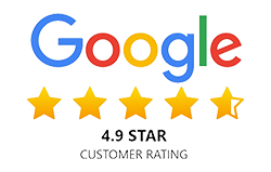 4.9 Star Google Rating 250