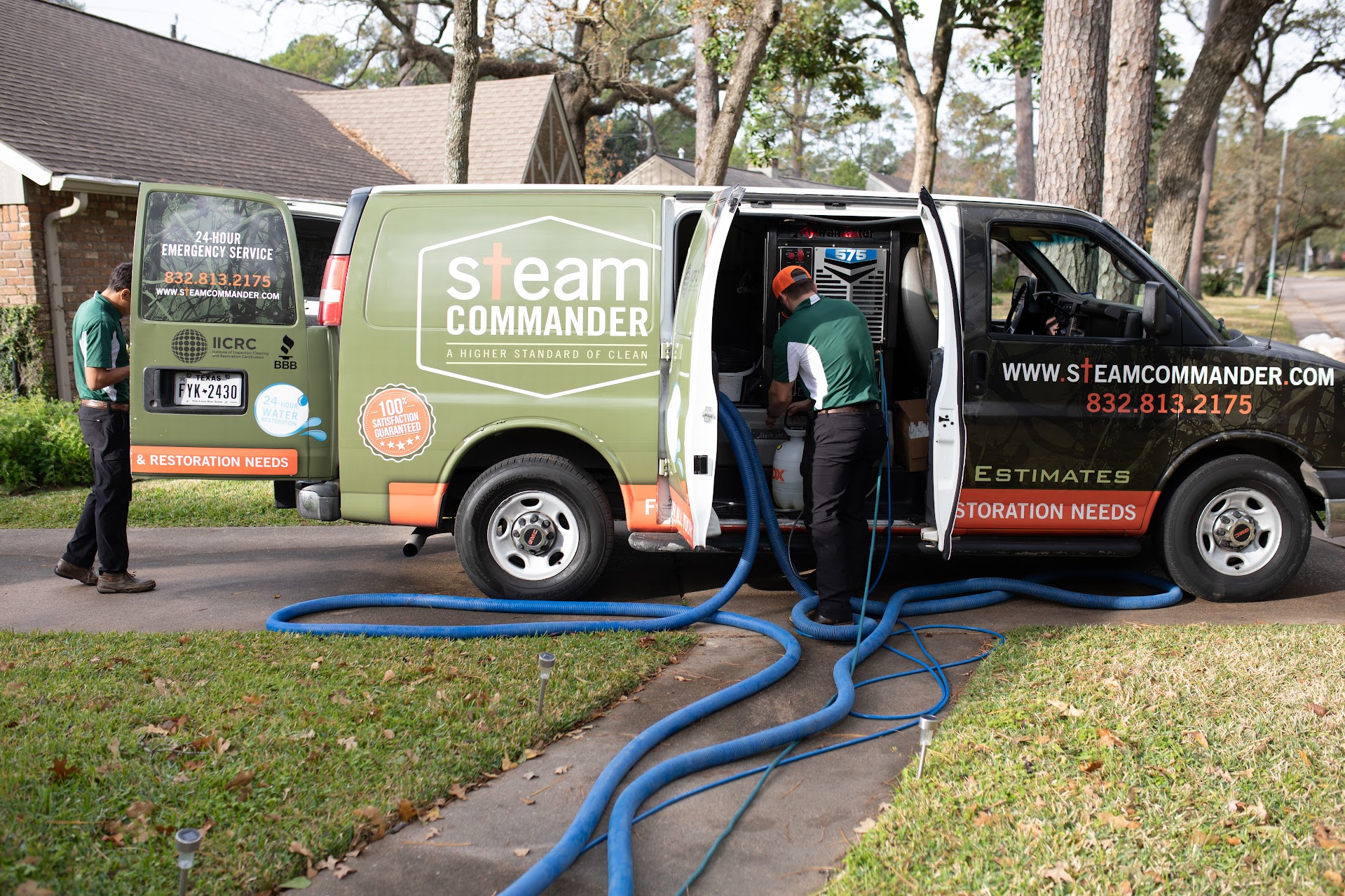 Truck Powered Steam Cleaner in Houston