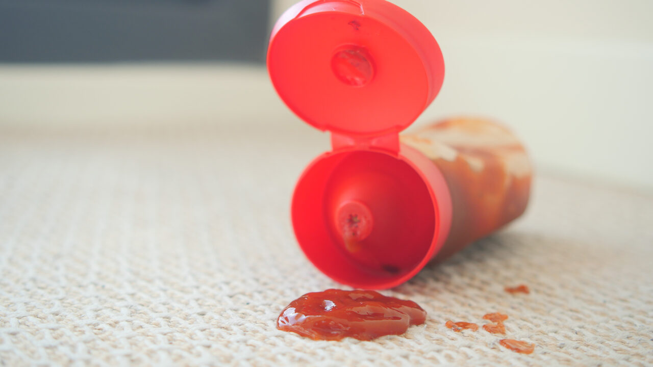 Ketchup Spill on Carpet