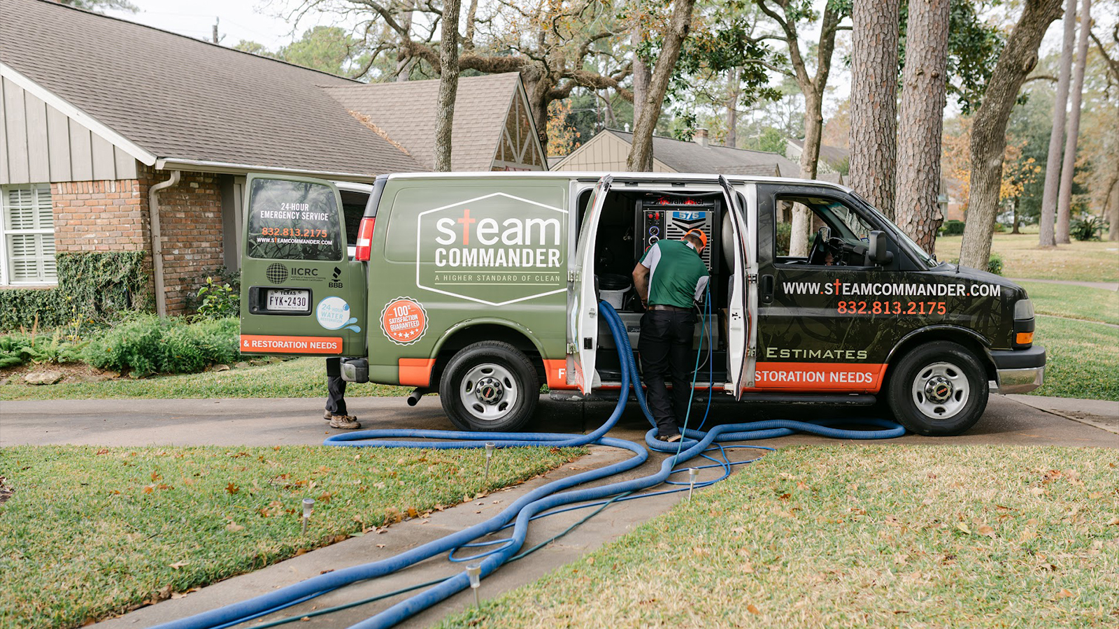 Steam Commander Carpet Cleaning Van in Cypress