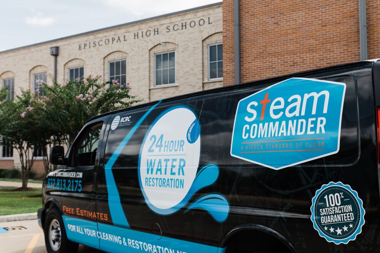Steam Commander in Front of Episcopal HS in Houston