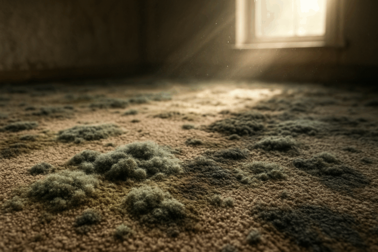 Mold Growing on a Carpet