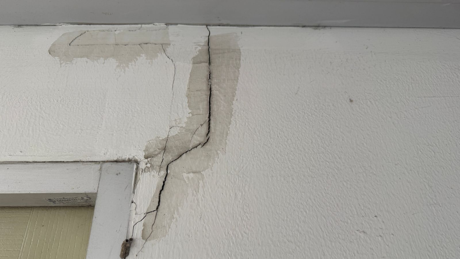 Post Water Damage in a Home