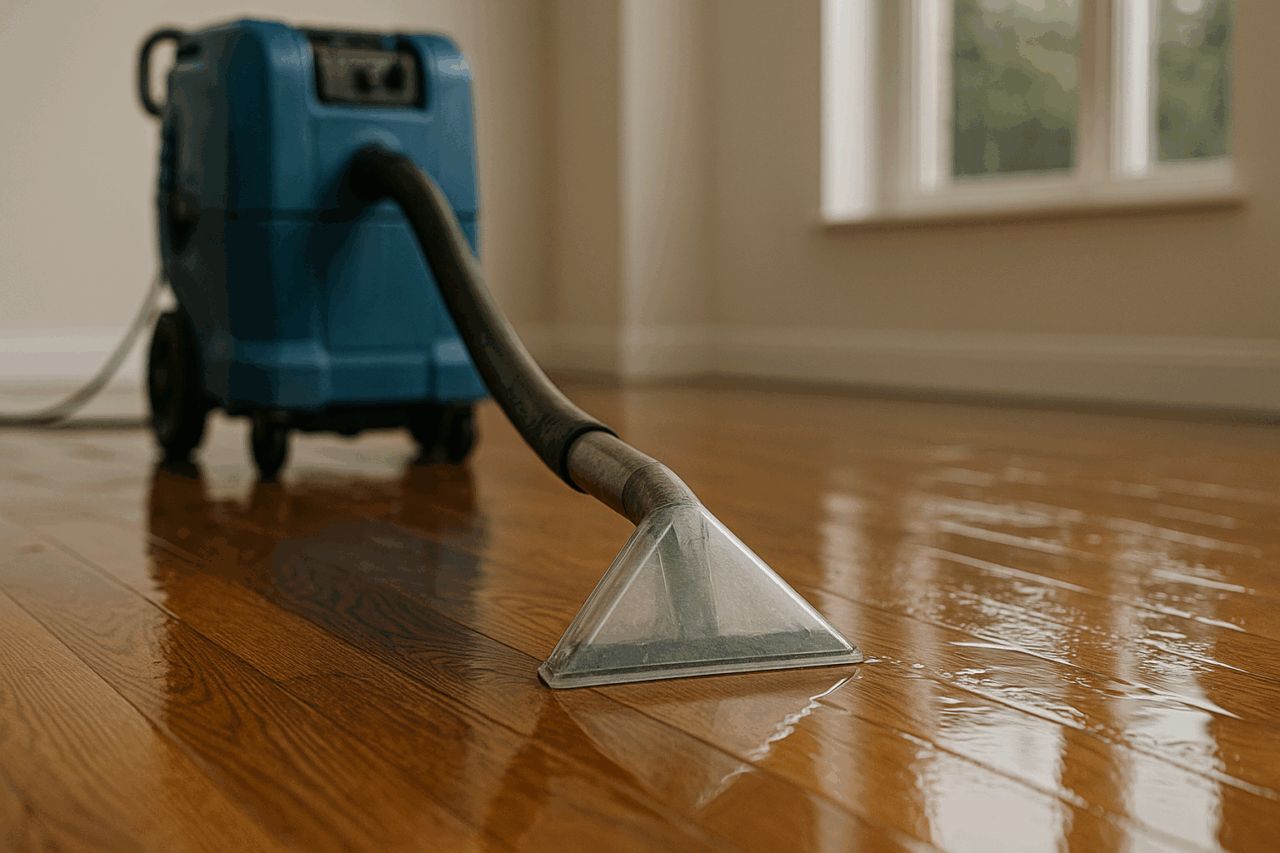 Water Extraction for Hardwood Floors