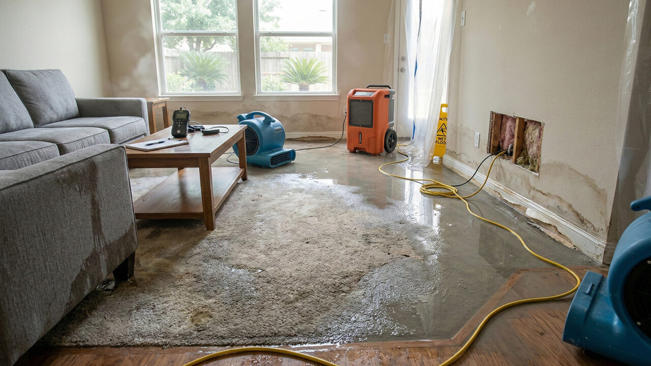 Sewer Water Damage in a Houston Home
